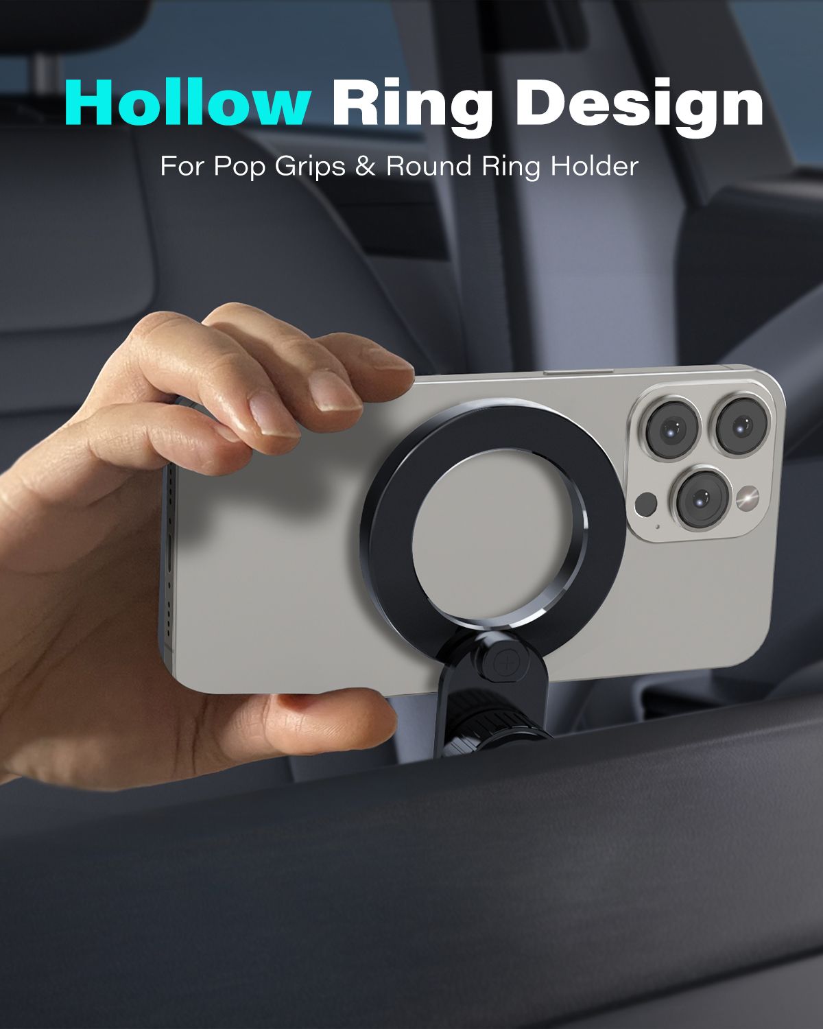 1Zero hollow ring MagSafe holder